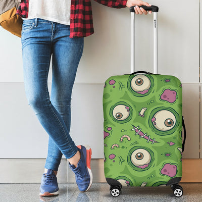 Zombie Eyes Design Pattern Print Luggage Cover Protector
