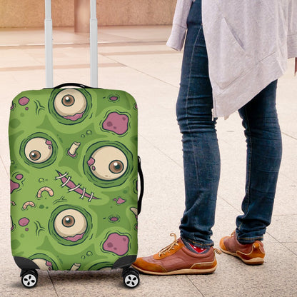 Zombie Eyes Design Pattern Print Luggage Cover Protector