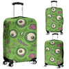 Zombie Eyes Design Pattern Print Luggage Cover Protector