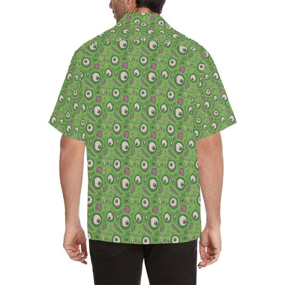 Zombie Eyes Design Pattern Print Men Aloha Hawaiian Shirt