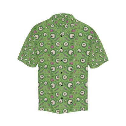 Zombie Eyes Design Pattern Print Men Aloha Hawaiian Shirt