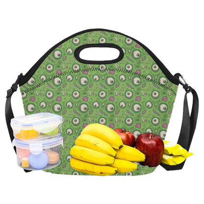 Zombie Eyes Design Pattern Print Neoprene Lunch Bag (Model 1669)(Large)-JTAMIGO.COM
