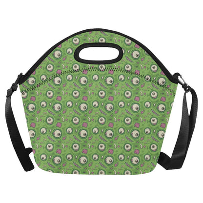 Zombie Eyes Design Pattern Print Neoprene Lunch Bag (Model 1669)(Large)-JTAMIGO.COM