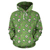 Zombie Eyes Design Pattern Print Pullover Hoodie