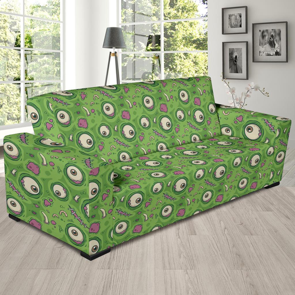 Zombie Eyes Design Pattern Print Sofa Slipcover-JTAMIGO.COM