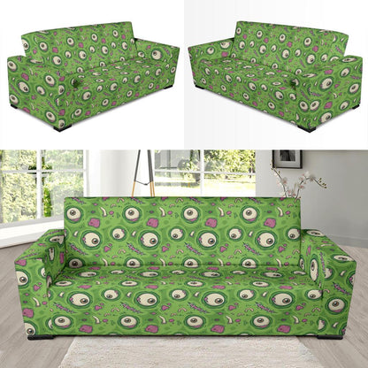 Zombie Eyes Design Pattern Print Sofa Slipcover-JTAMIGO.COM