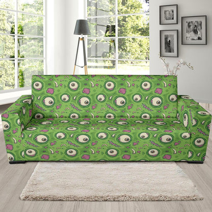 Zombie Eyes Design Pattern Print Sofa Slipcover-JTAMIGO.COM