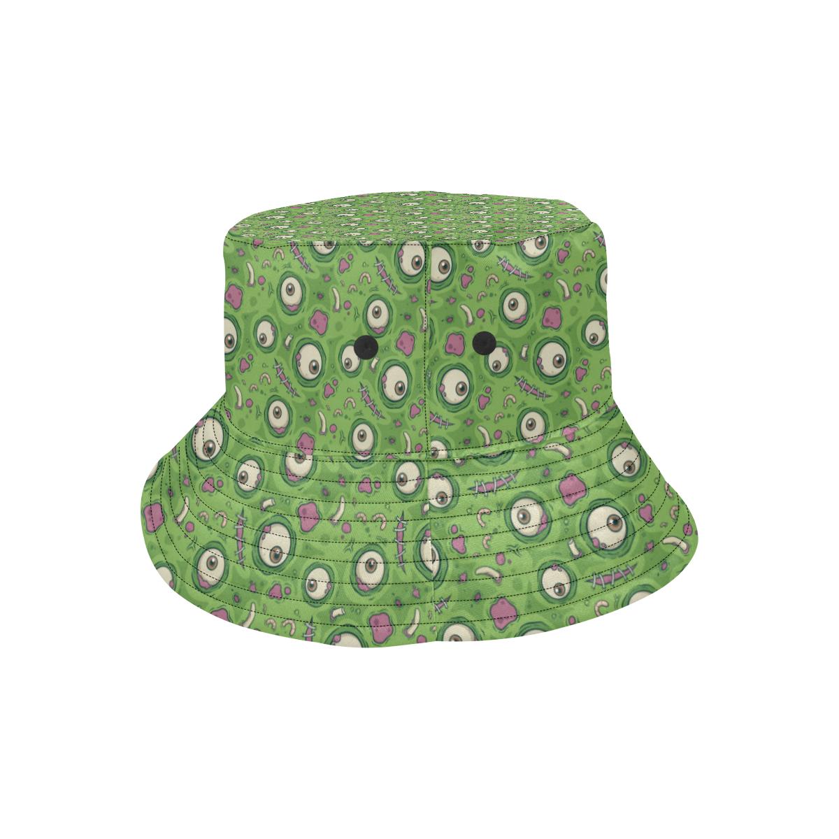 Zombie Eyes Design Pattern Print Unisex Bucket Hat