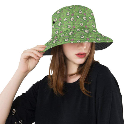 Zombie Eyes Design Pattern Print Unisex Bucket Hat