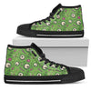 Zombie Eyes Design Pattern Print Women High Top Shoes