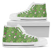 Zombie Eyes Design Pattern Print Women High Top Shoes