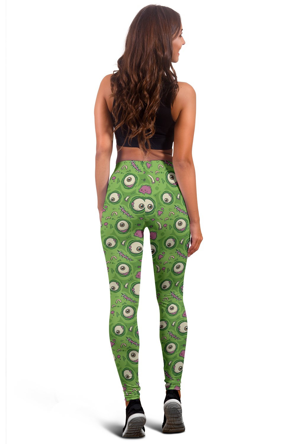 Zombie Eyes Design Pattern Print Women Leggings