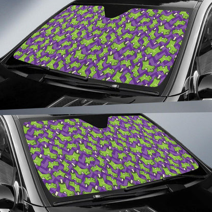 Zombie Foot Design Pattern Print Car Sun Shade For Windshield