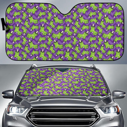 Zombie Foot Design Pattern Print Car Sun Shade For Windshield