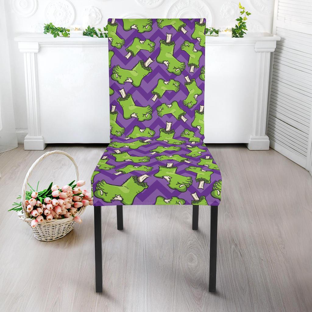 Zombie Foot Design Pattern Print Dining Chair Slipcover-JTAMIGO.COM