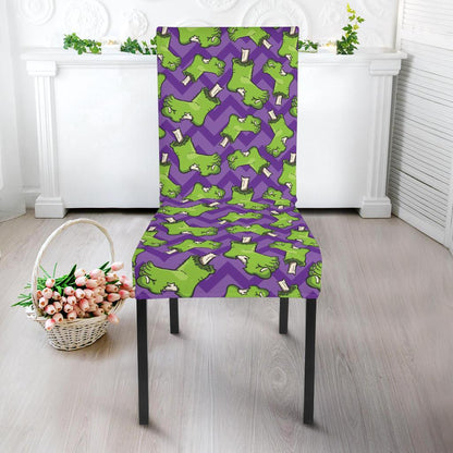 Zombie Foot Design Pattern Print Dining Chair Slipcover-JTAMIGO.COM