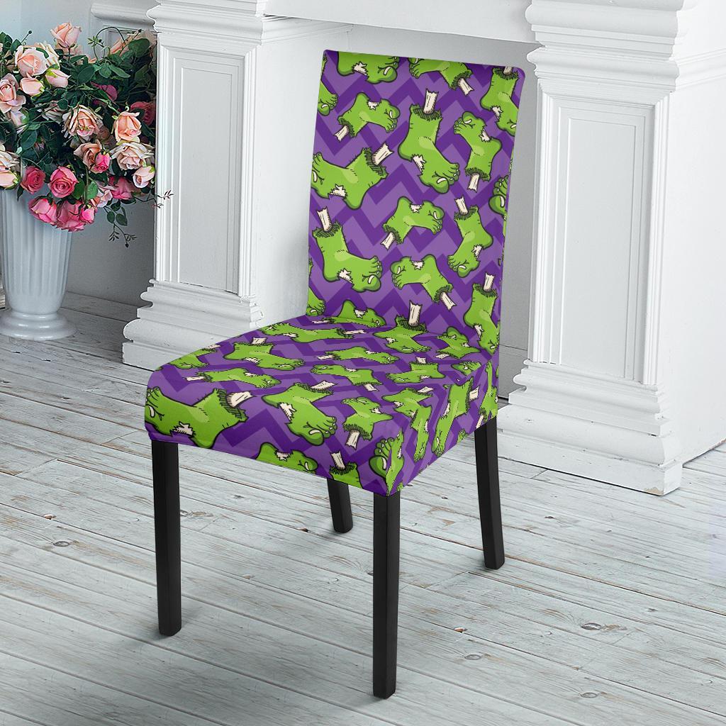 Zombie Foot Design Pattern Print Dining Chair Slipcover-JTAMIGO.COM
