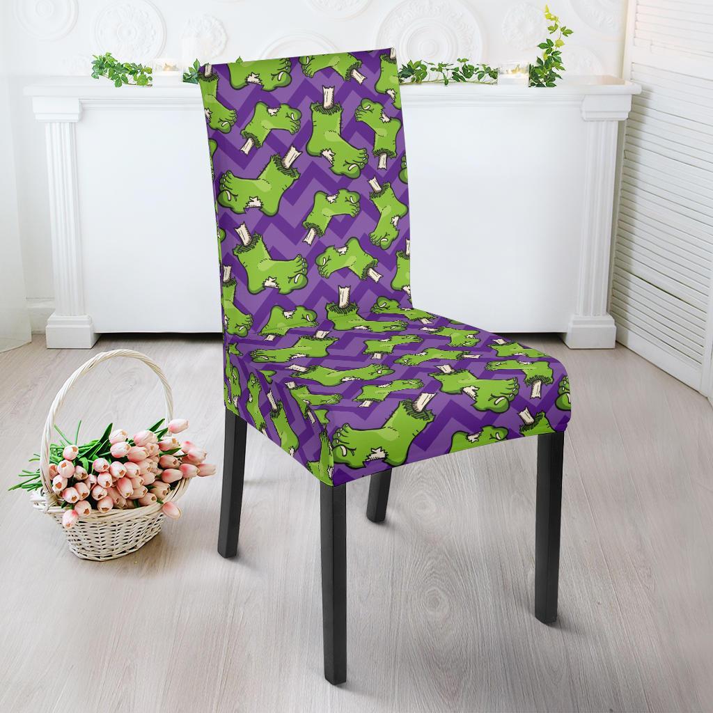 Zombie Foot Design Pattern Print Dining Chair Slipcover-JTAMIGO.COM