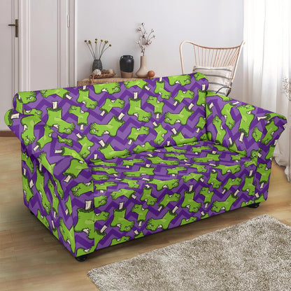 Zombie Foot Design Pattern Print Loveseat Slipcover-JTAMIGO.COM