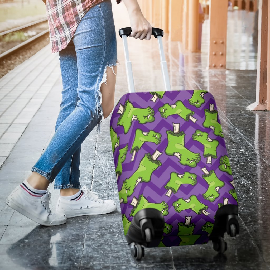 Zombie Foot Design Pattern Print Luggage Cover Protector