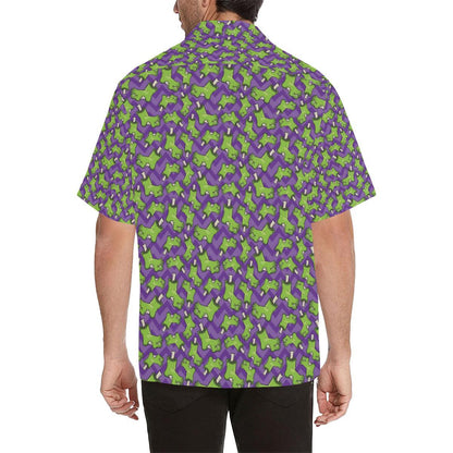 Zombie Foot Design Pattern Print Men Aloha Hawaiian Shirt