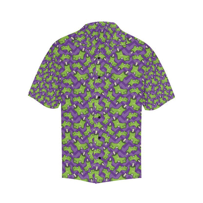 Zombie Foot Design Pattern Print Men Aloha Hawaiian Shirt