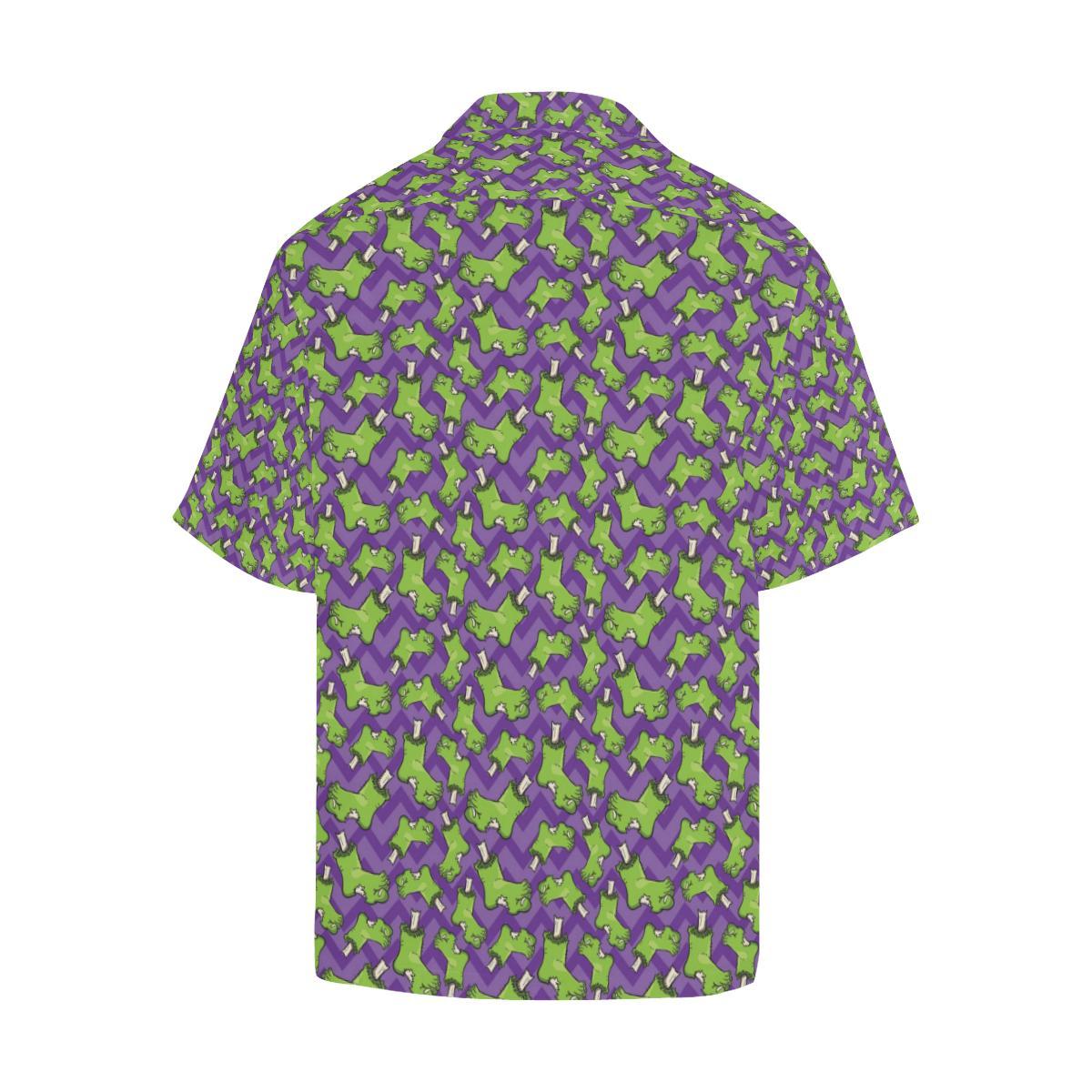 Zombie Foot Design Pattern Print Men Aloha Hawaiian Shirt