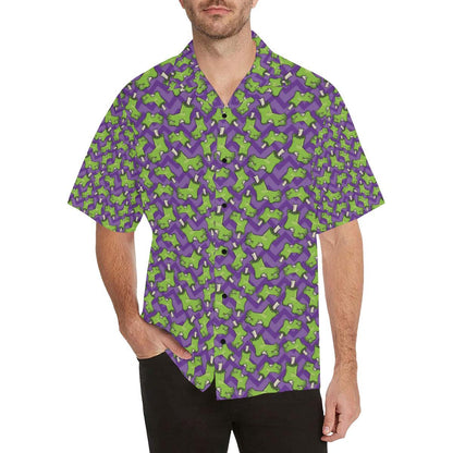 Zombie Foot Design Pattern Print Men Aloha Hawaiian Shirt