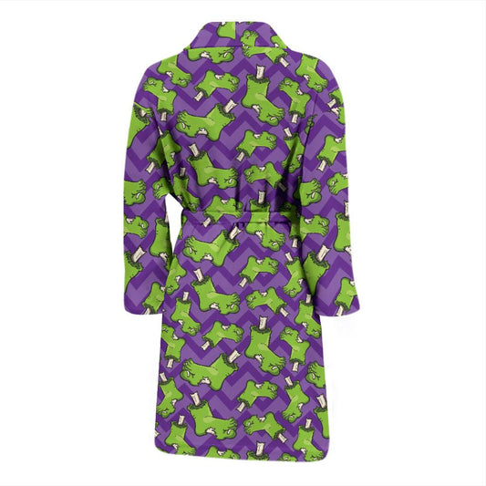 Zombie Foot Design Pattern Print Men Bath Robe-JTAMIGO.COM