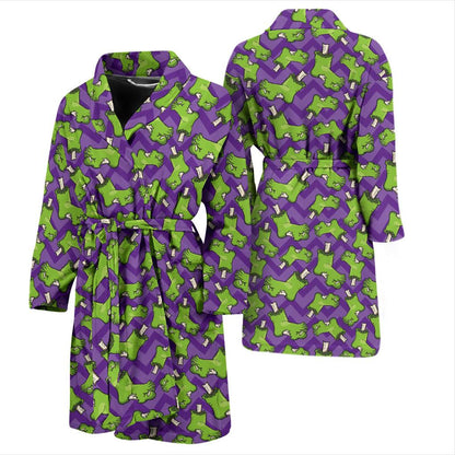 Zombie Foot Design Pattern Print Men Bath Robe-JTAMIGO.COM