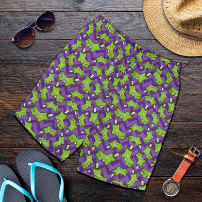 Zombie Foot Design Pattern Print Mens Shorts-JTAMIGO.COM