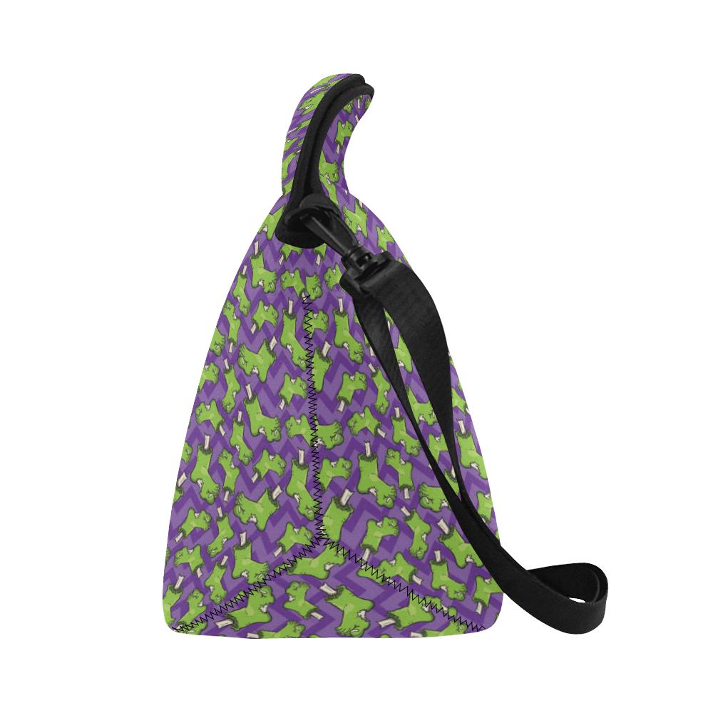 Zombie Foot Design Pattern Print Neoprene Lunch Bag (Model 1669)(Large)-JTAMIGO.COM