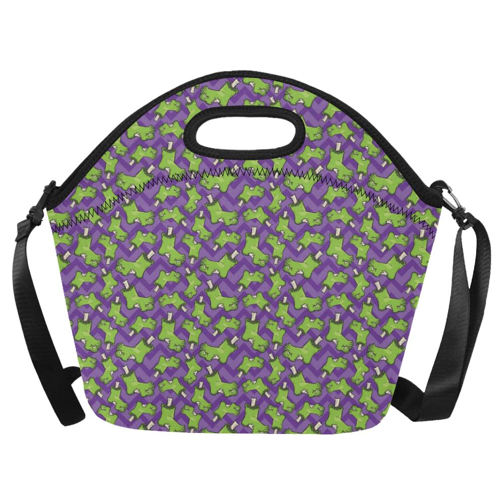 Zombie Foot Design Pattern Print Neoprene Lunch Bag (Model 1669)(Large)-JTAMIGO.COM