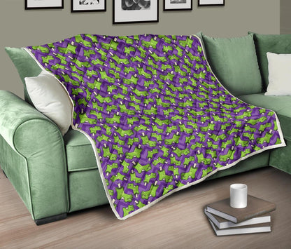 Zombie Foot Design Pattern Print Premium Quilt-JTAMIGO.COM