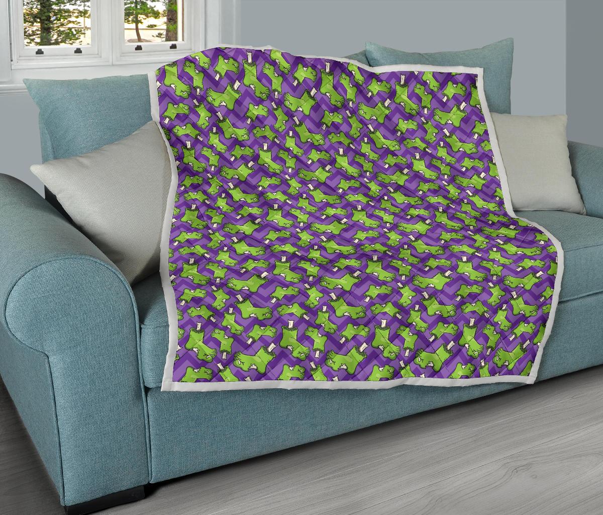 Zombie Foot Design Pattern Print Premium Quilt-JTAMIGO.COM