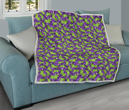 Zombie Foot Design Pattern Print Premium Quilt-JTAMIGO.COM