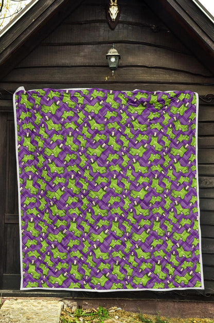 Zombie Foot Design Pattern Print Premium Quilt-JTAMIGO.COM