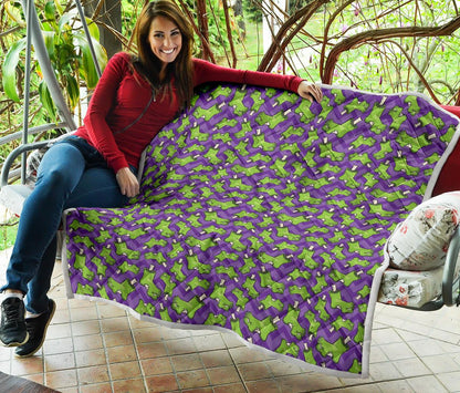 Zombie Foot Design Pattern Print Premium Quilt-JTAMIGO.COM