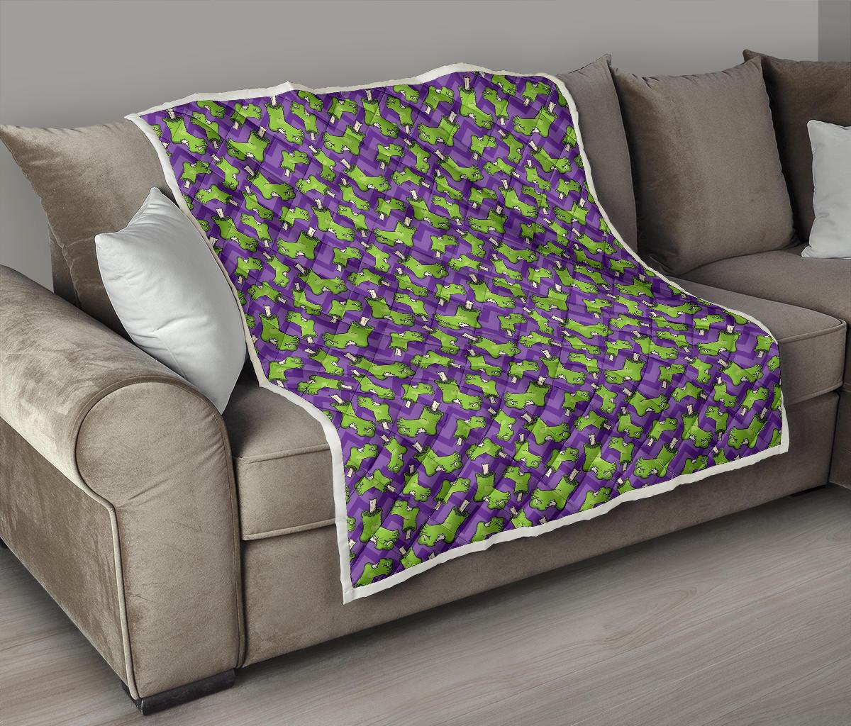 Zombie Foot Design Pattern Print Premium Quilt-JTAMIGO.COM