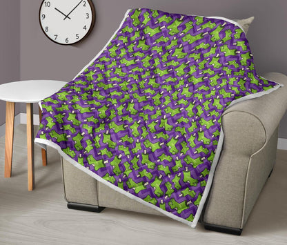Zombie Foot Design Pattern Print Premium Quilt-JTAMIGO.COM