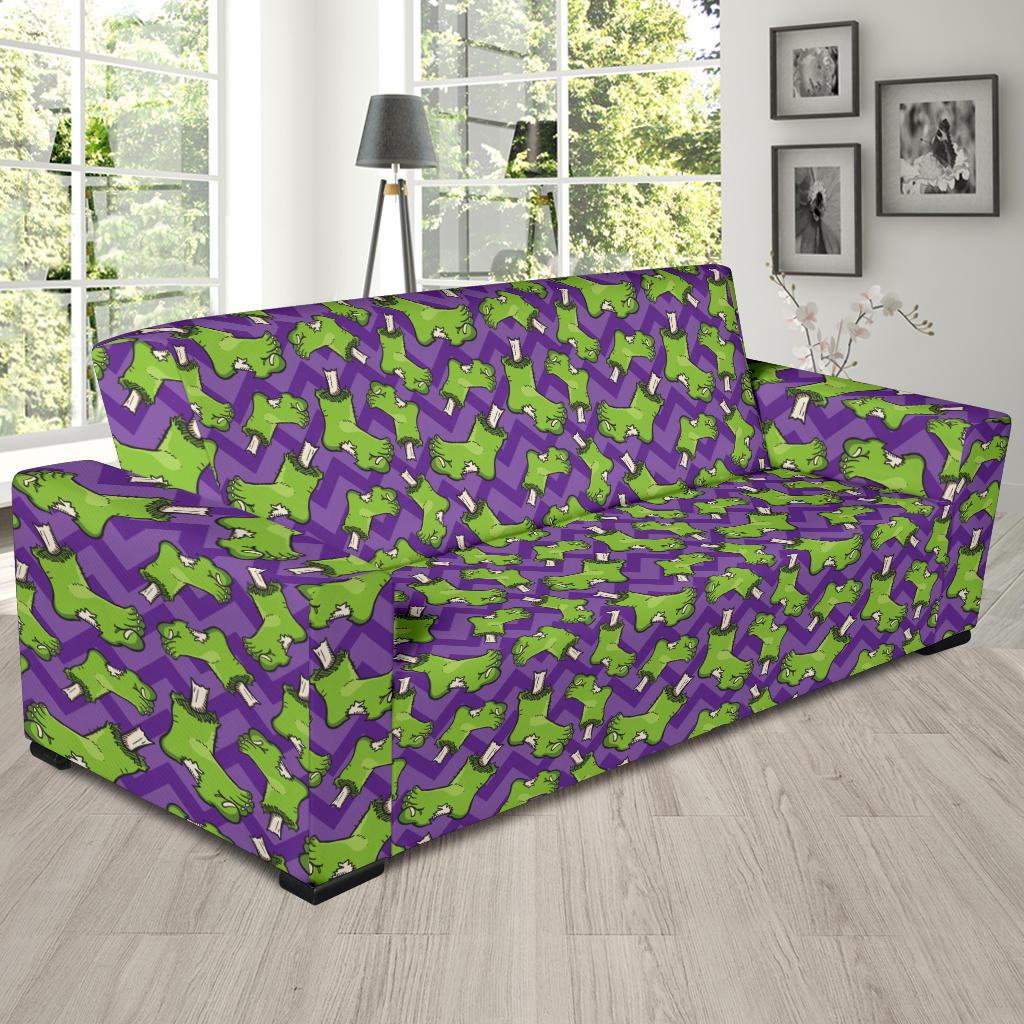 Zombie Foot Design Pattern Print Sofa Slipcover-JTAMIGO.COM