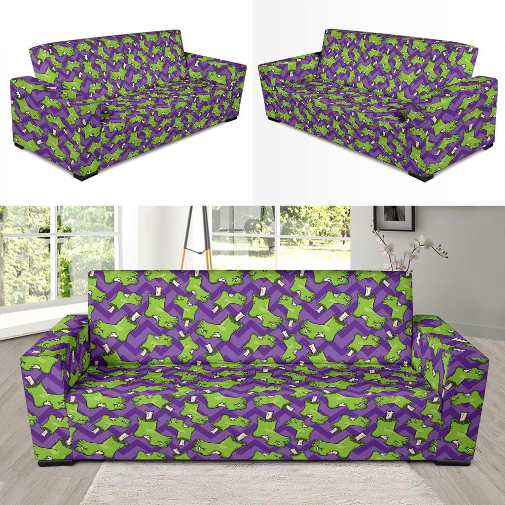 Zombie Foot Design Pattern Print Sofa Slipcover-JTAMIGO.COM