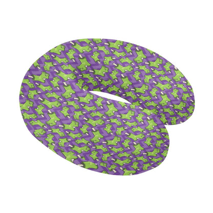 Zombie Foot Design Pattern Print U-Shaped Travel Neck Pillow-JTAMIGO.COM