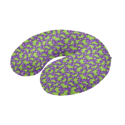 Zombie Foot Design Pattern Print U-Shaped Travel Neck Pillow-JTAMIGO.COM
