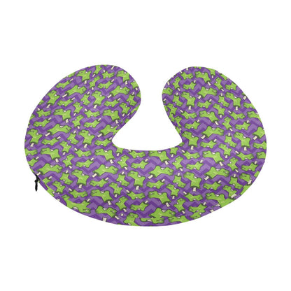 Zombie Foot Design Pattern Print U-Shaped Travel Neck Pillow-JTAMIGO.COM