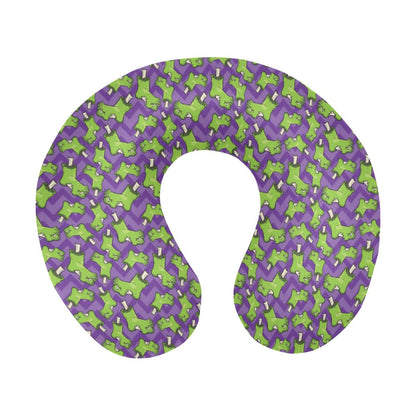 Zombie Foot Design Pattern Print U-Shaped Travel Neck Pillow-JTAMIGO.COM