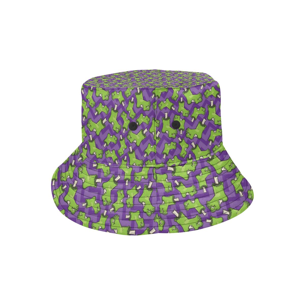 Zombie Foot Design Pattern Print Unisex Bucket Hat
