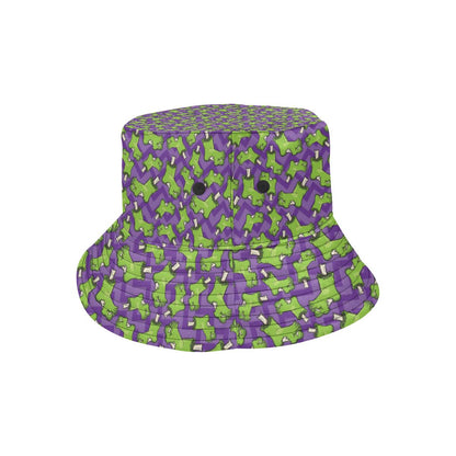 Zombie Foot Design Pattern Print Unisex Bucket Hat