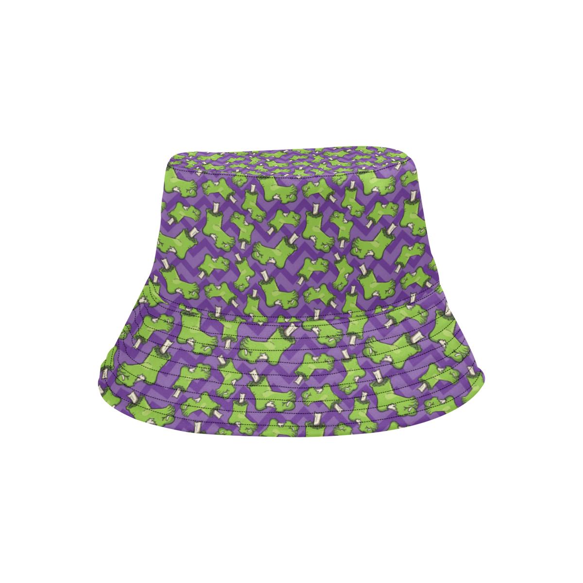 Zombie Foot Design Pattern Print Unisex Bucket Hat