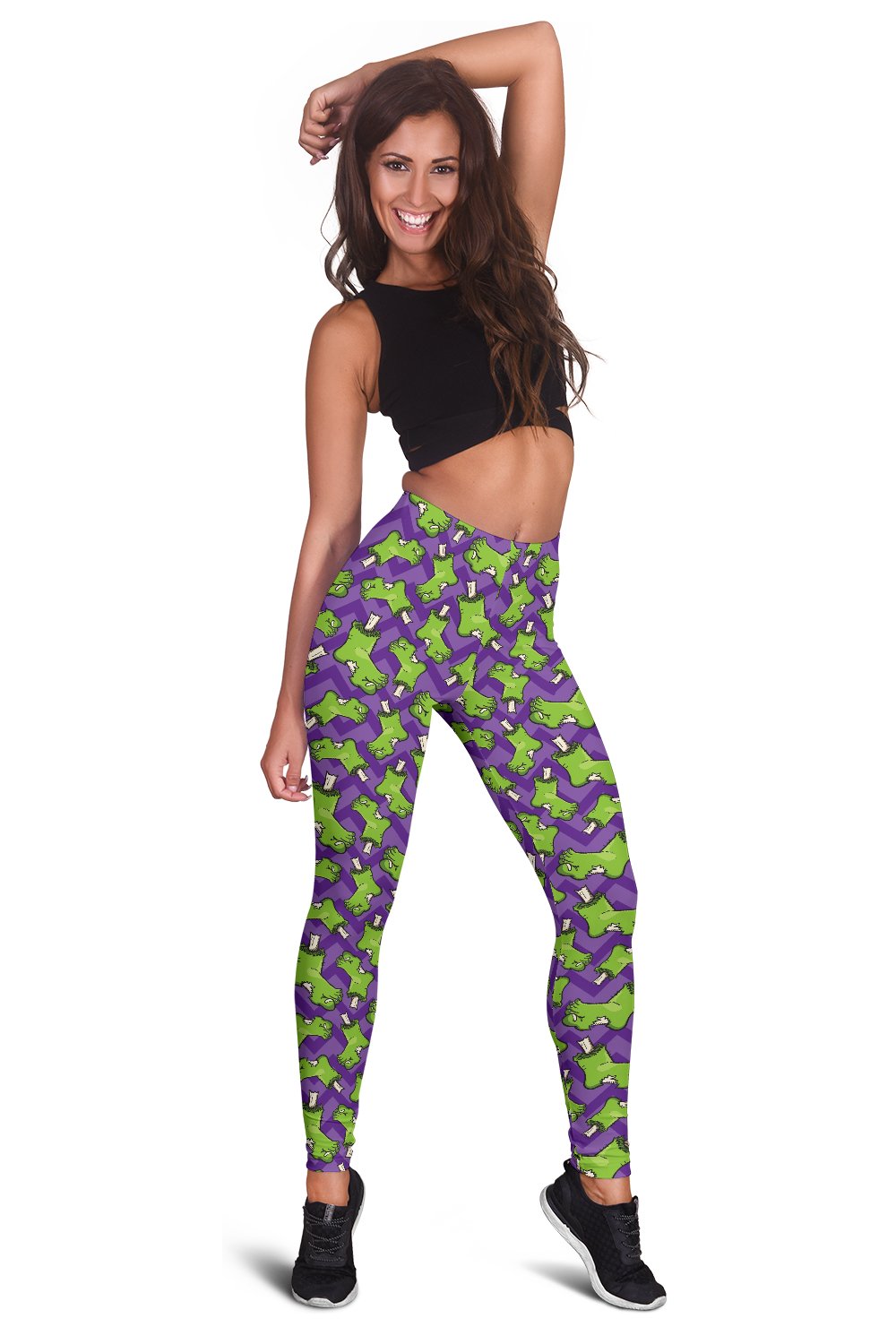 Zombie Foot Design Pattern Print Women Leggings